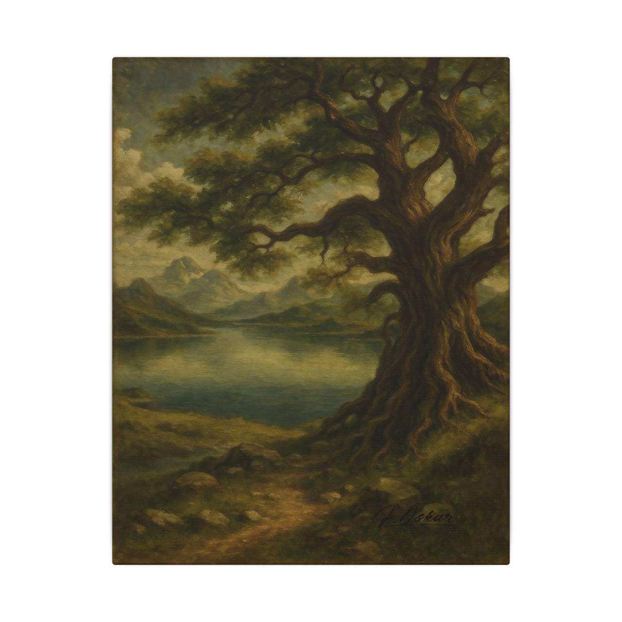 Majestic Mountain 26 - The Watchful Tree Canvas Art