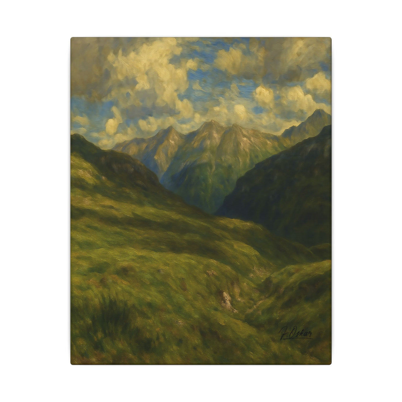 Majestic Mountain 74 - Valley of Peaks Canvas Art