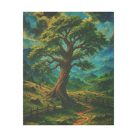 Majestic Mountain 28 - The Tree Beyond Fear Canvas Art