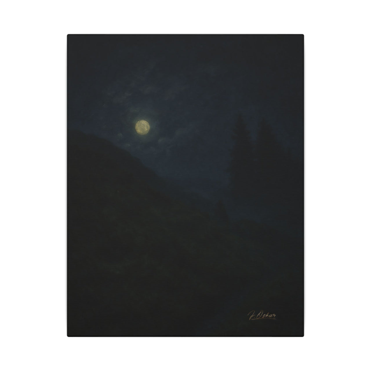 Majestic Mountain 65- Silent Hillside Canvas Art