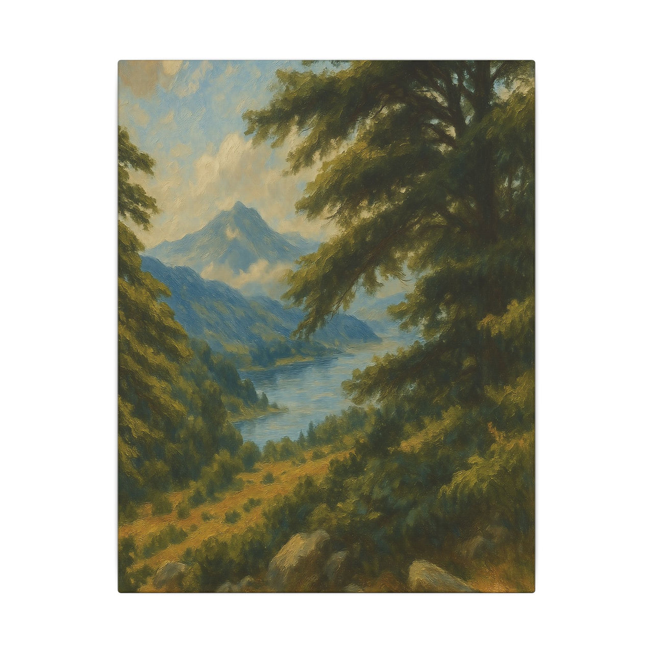 Majestic Mountain 10 - View of the Quiet Vale Canvas Art