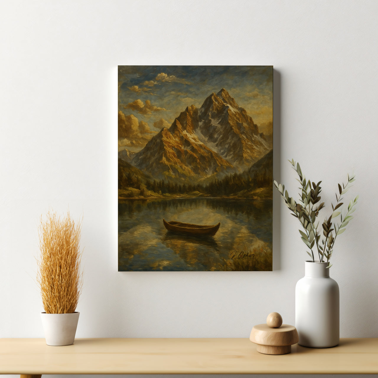 Majestic Mountain 2 - The Stillness Before the Journey Canvas Art
