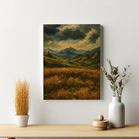 Majestic Mountain 3 - Path Through the Windswept Valley Canvas Art