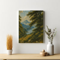 Majestic Mountain 10 - View of the Quiet Vale Canvas Art
