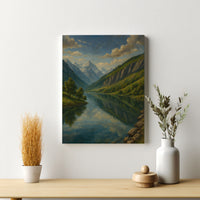 Majestic Mountain 21 - The Valley of Clarity Canvas Art