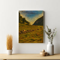 Majestic Mountain 29 - Stone Line of Memory Canvas Art