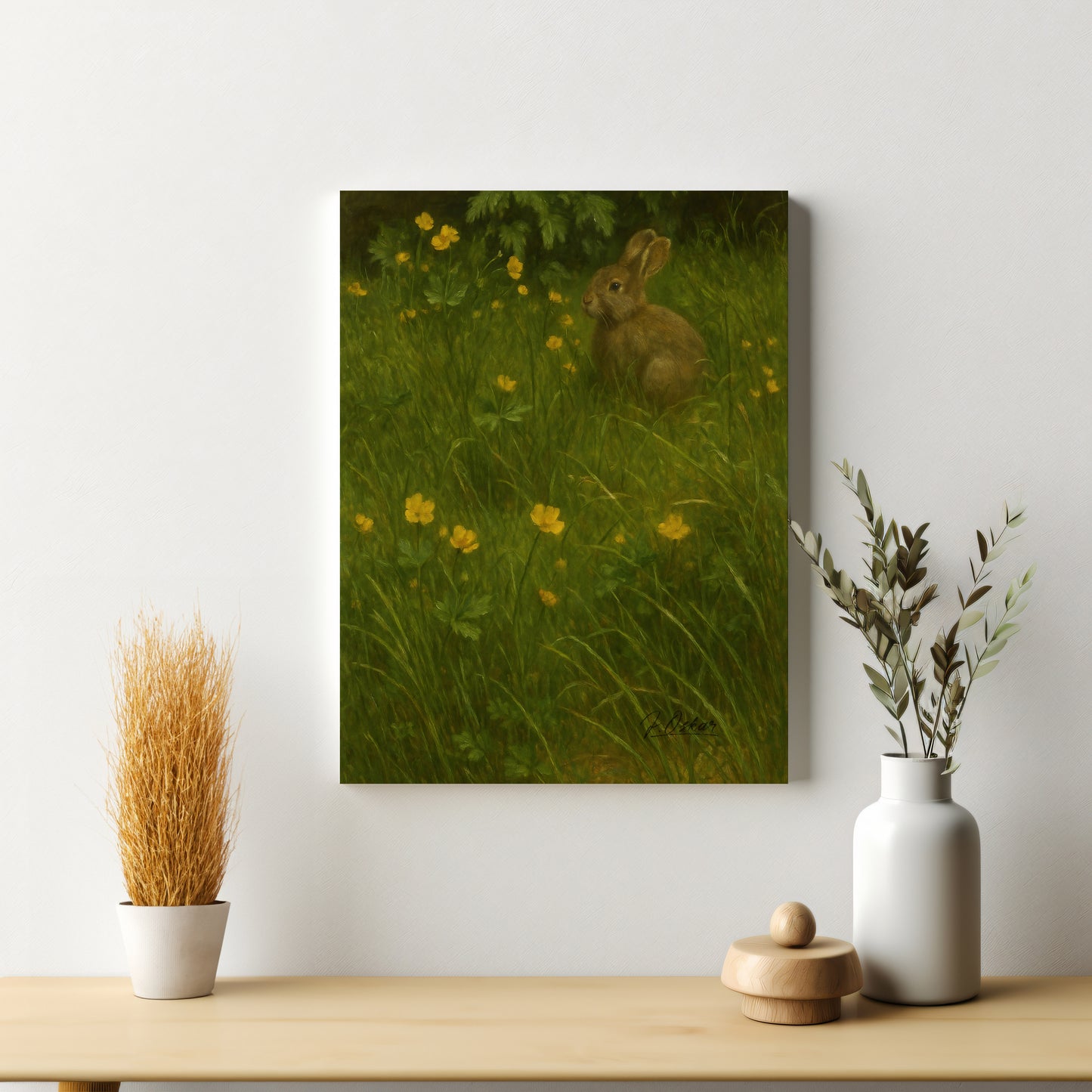 Majestic Mountain 36 - Among the Buttercups Canvas Art