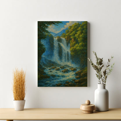 Majestic Mountain 37 - The Waterfall’s Voice Canvas Art