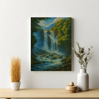 Majestic Mountain 37 - The Waterfall’s Voice Canvas Art