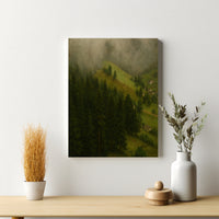 Majestic Mountain 38 - Mist Over the Hillside Canvas Art
