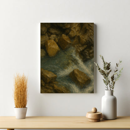 Majestic Mountain 46 - Flowing Path Canvas Art