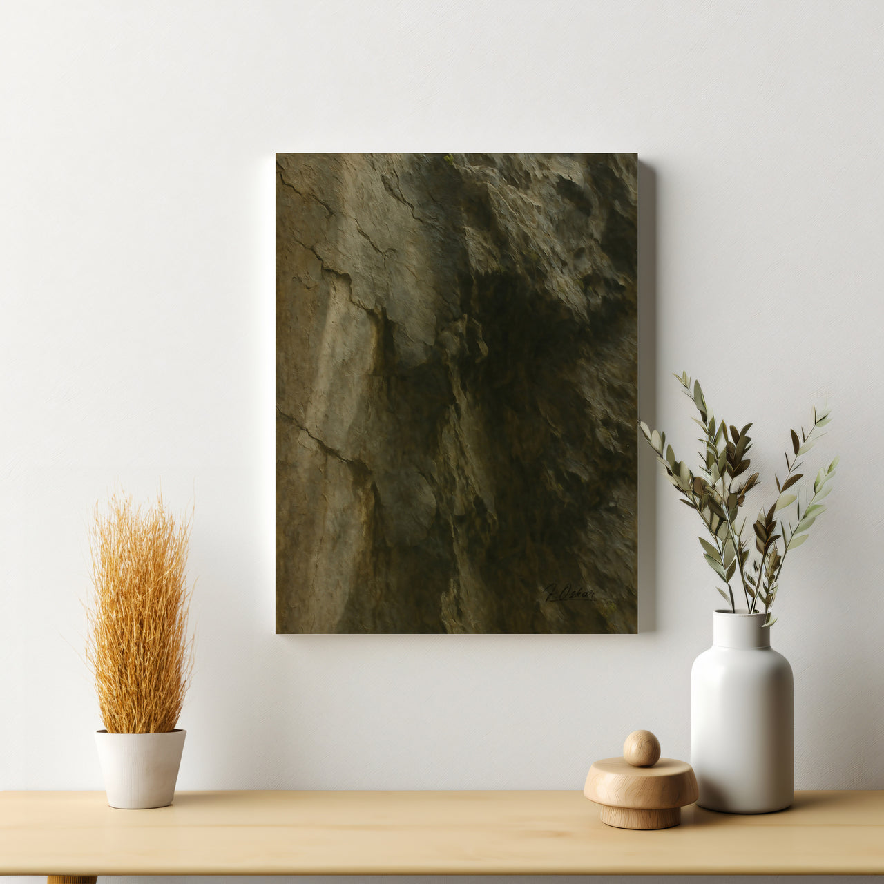 Majestic Mountain 47 - Silence of the Stone Canvas Art