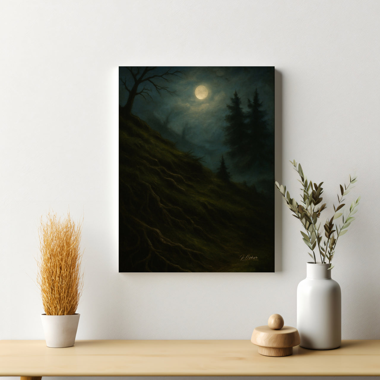 Majestic Mountain 67- Roots and Shadows Canvas Art