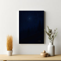 Majestic Mountain 69- Midnight Mist on the mountain Canvas Art