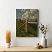 Majestic Mountain 78 - Summit Marker Canvas Art