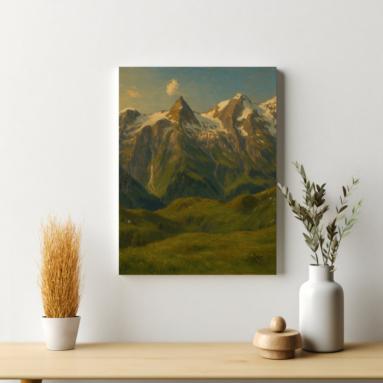 Majestic Mountain 81 - Snowcapped Giants Canvas Art