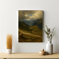 Majestic Mountain 86- Storm over the Highlands Canvas Art