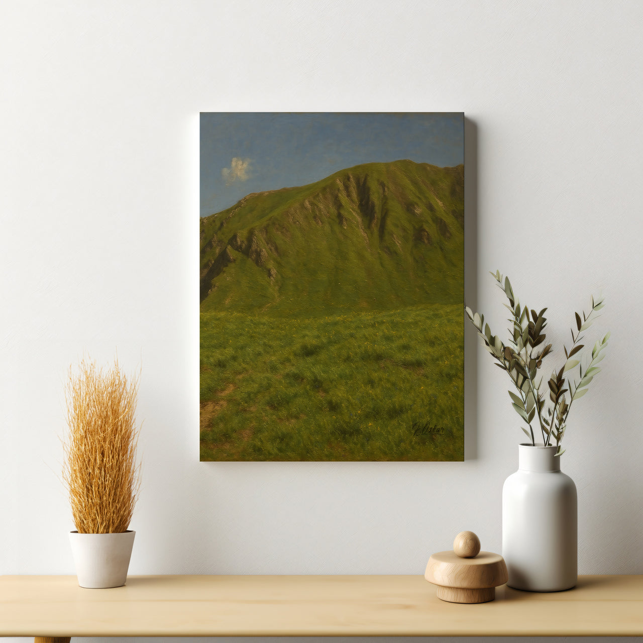 Majestic Mountain 88- The Emerald Ridge Canvas Art