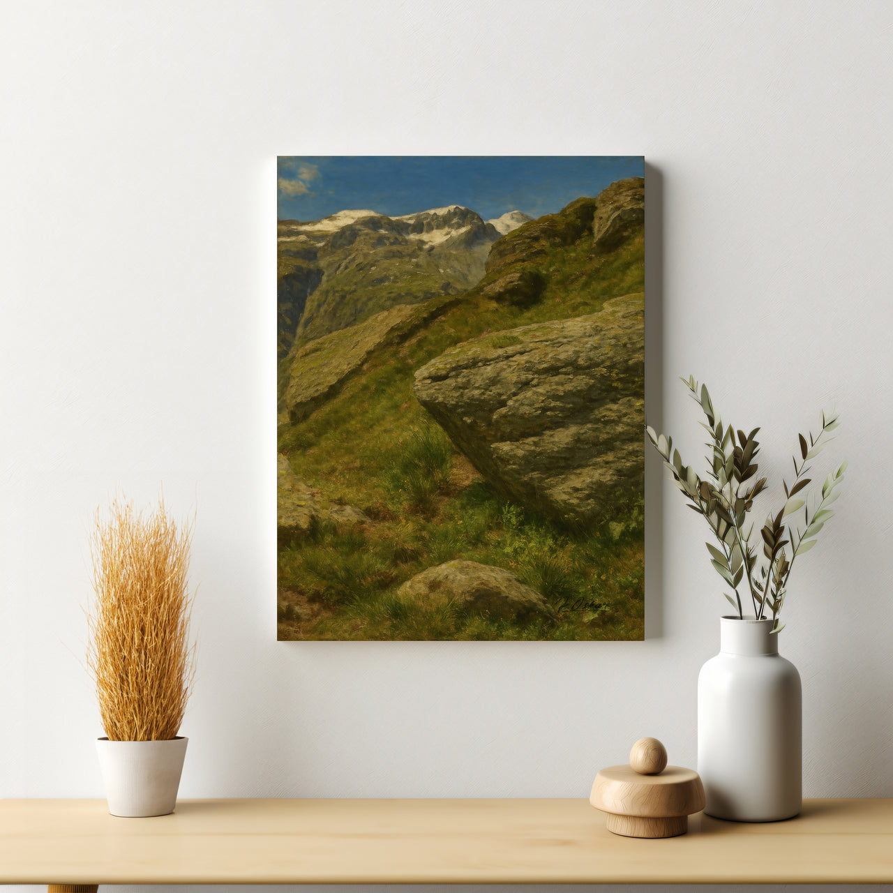 Majestic Mountain 89- Steps Among the Peaks Canvas Art