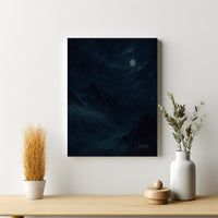 Majestic Mountain 92- Veil of Moonlight Canvas Art