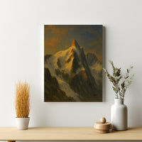 Majestic Mountain 98 - Crowned by Light Canvas Art