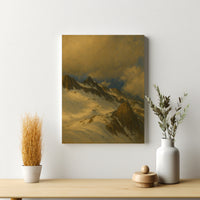 Majestic Mountain 99 - Golden Silence Canvas Art