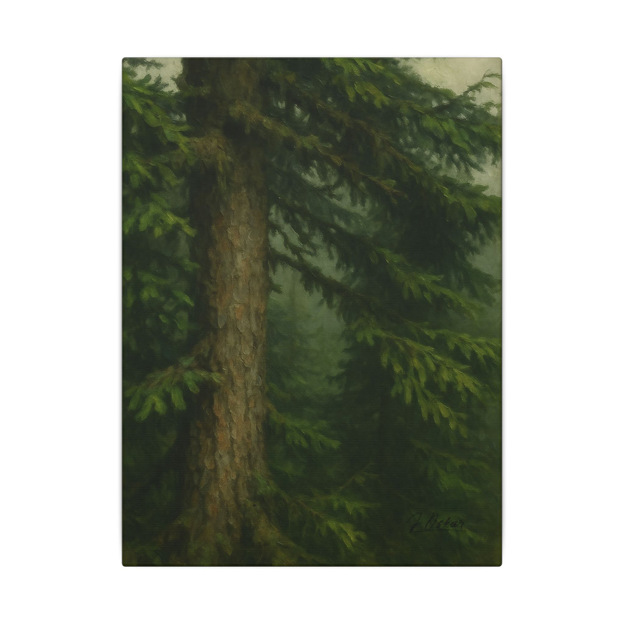 Majestic Mountain 62 - Trunk and Branch Canvas Art