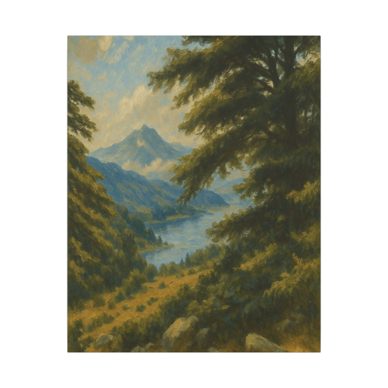 Majestic Mountain 10 - View of the Quiet Vale Canvas Art
