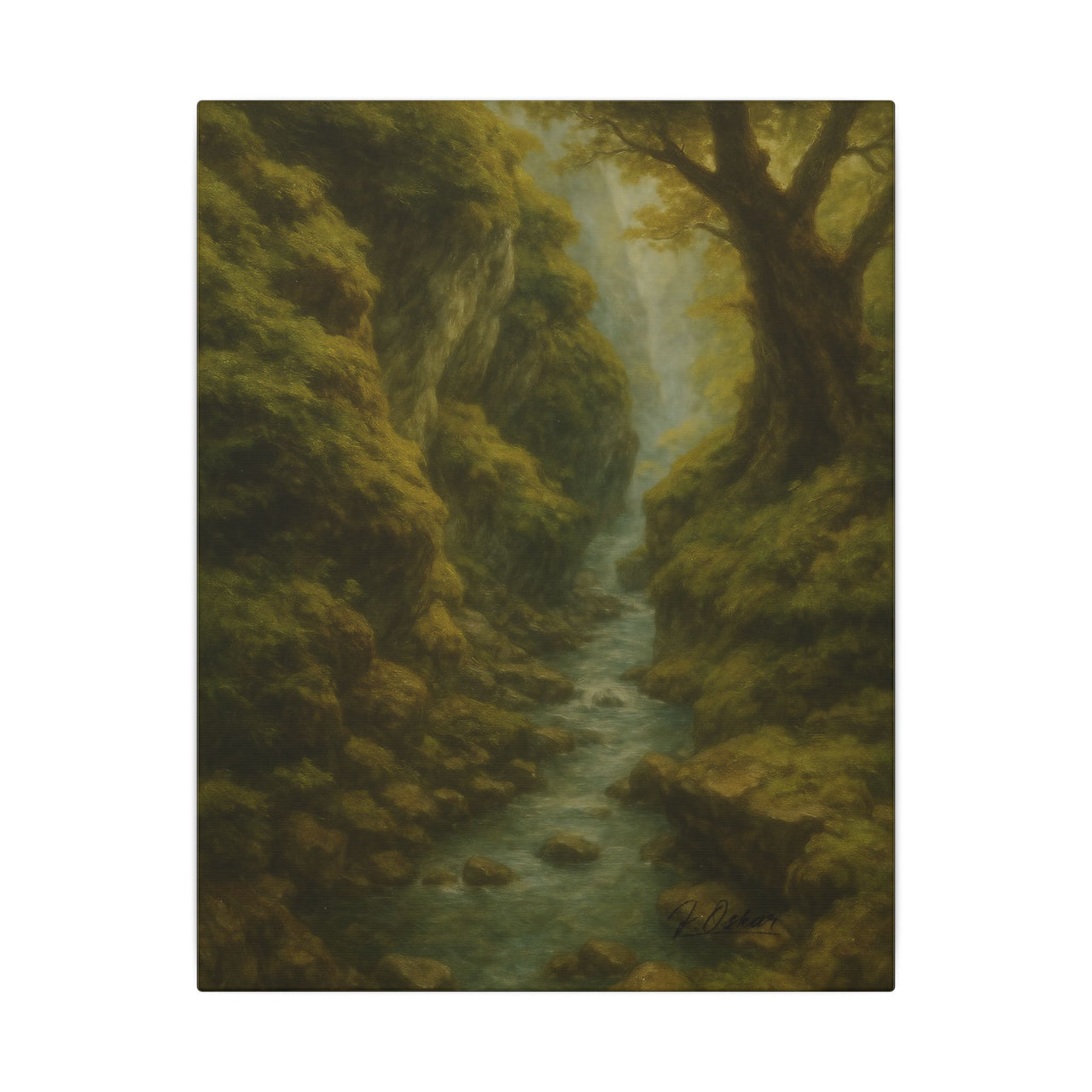 Majestic Mountain 51 - Valley of Gentle Waters Canvas Art