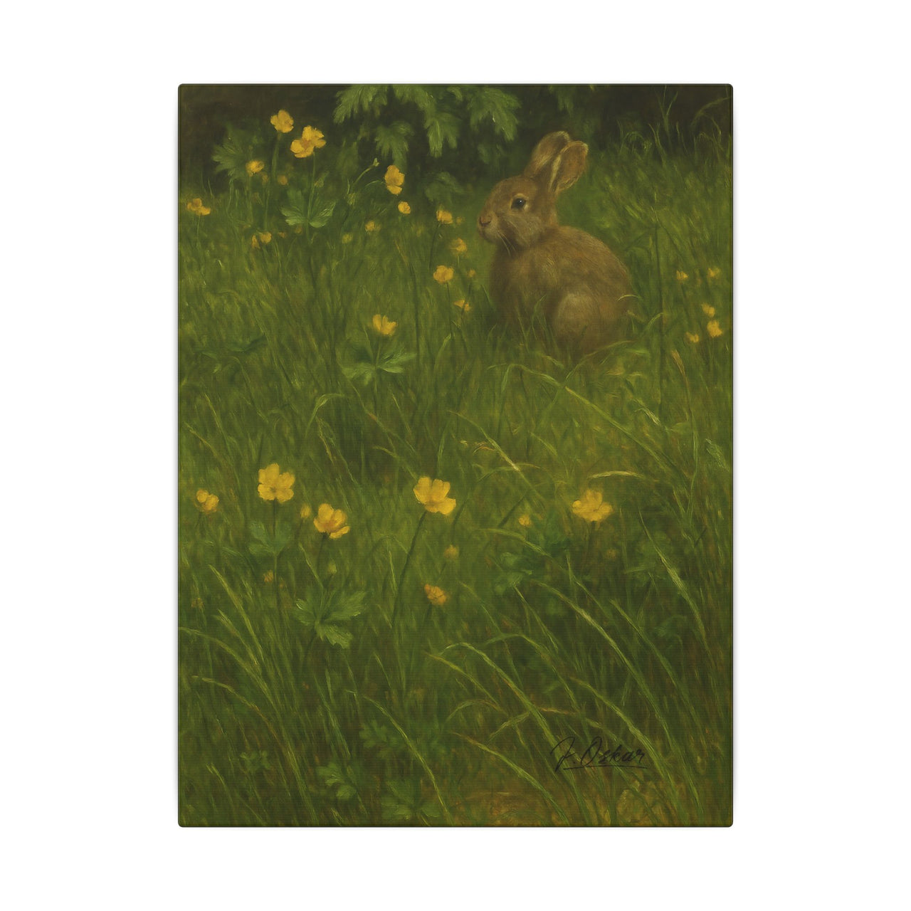 Majestic Mountain 36 - Among the Buttercups Canvas Art