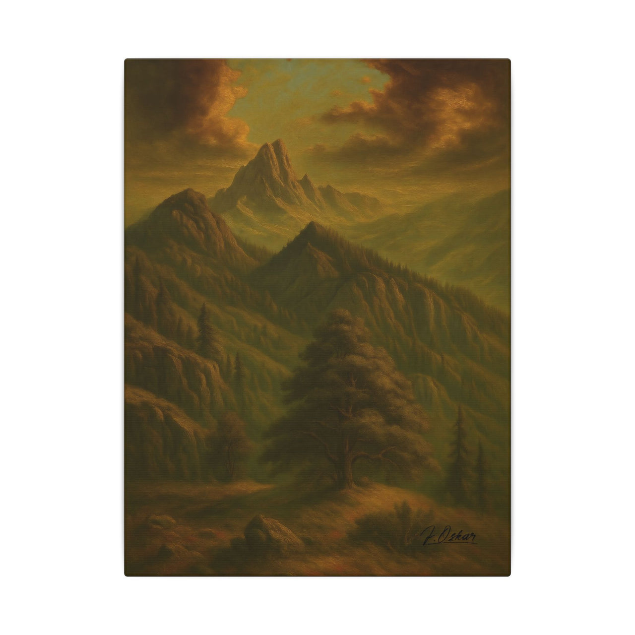 Majestic Mountain 15 - Journey to the Unknown Canvas Art