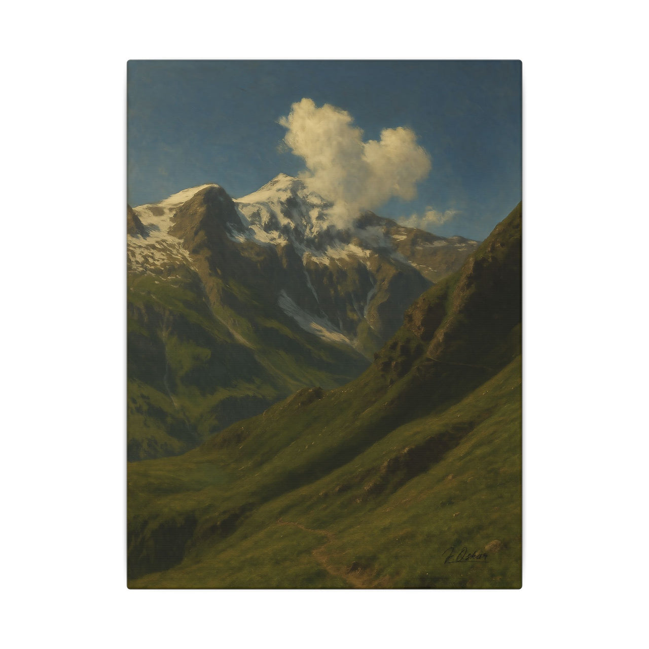 Majestic Mountain 83- Winding Path to the Peaks Canvas Art