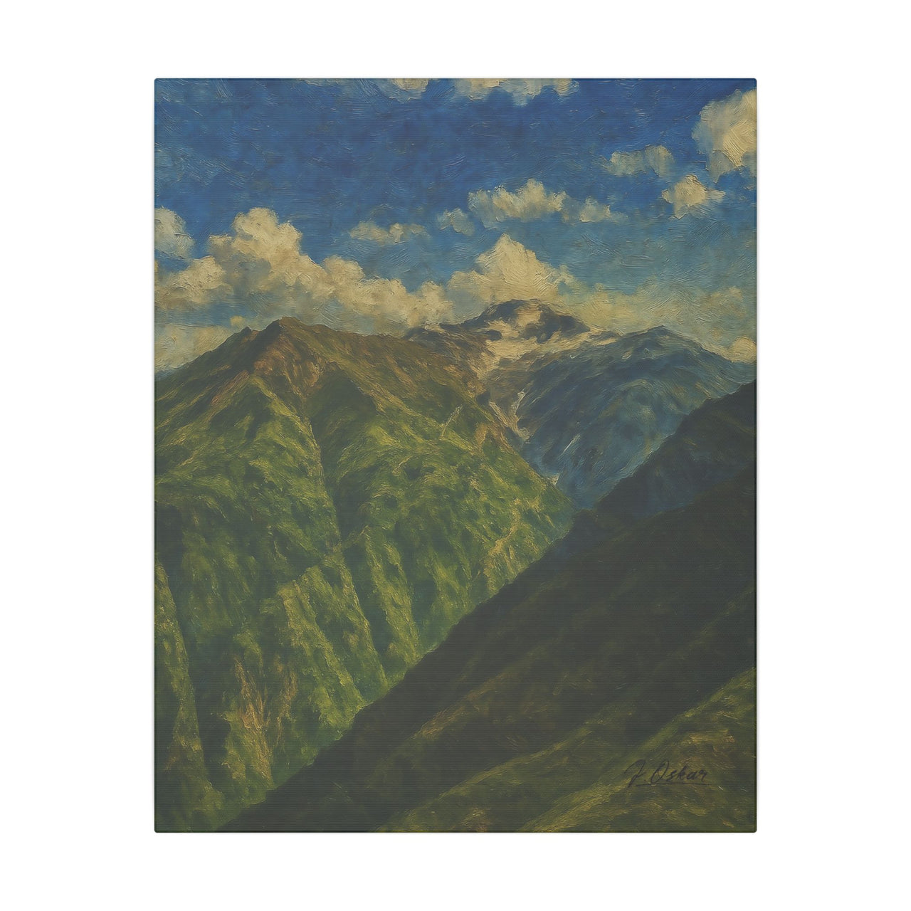 Majestic Mountain 79 - Green Heights Canvas Art