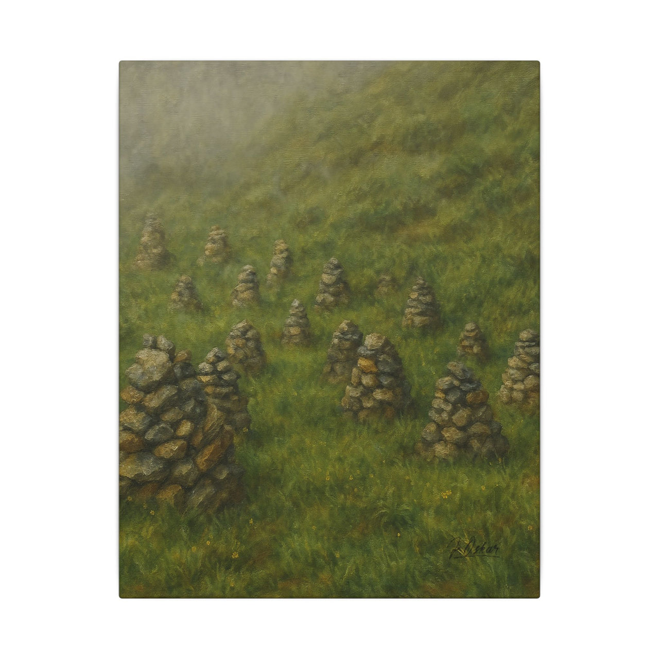 Majestic Mountain 30 - Voices in the Fog Canvas Art