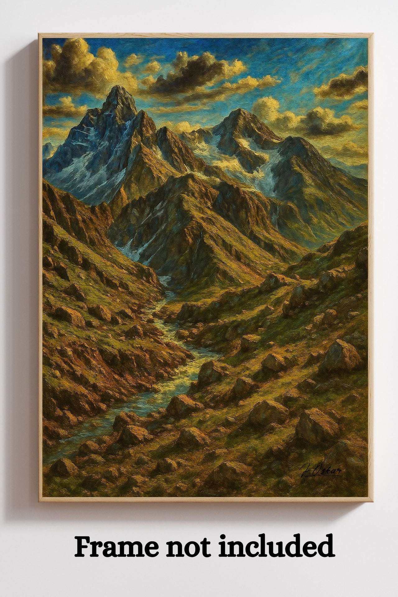 Majestic Mountain 13 - River's Journey to the Majestic Mountain Canvas Art