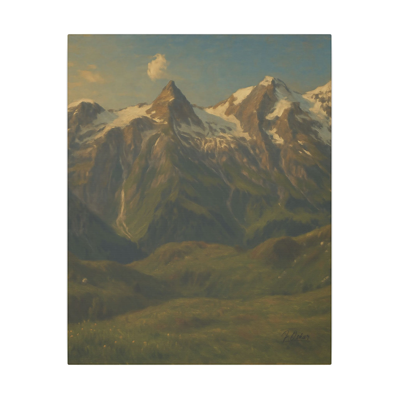 Majestic Mountain 81 - Snowcapped Giants Canvas Art