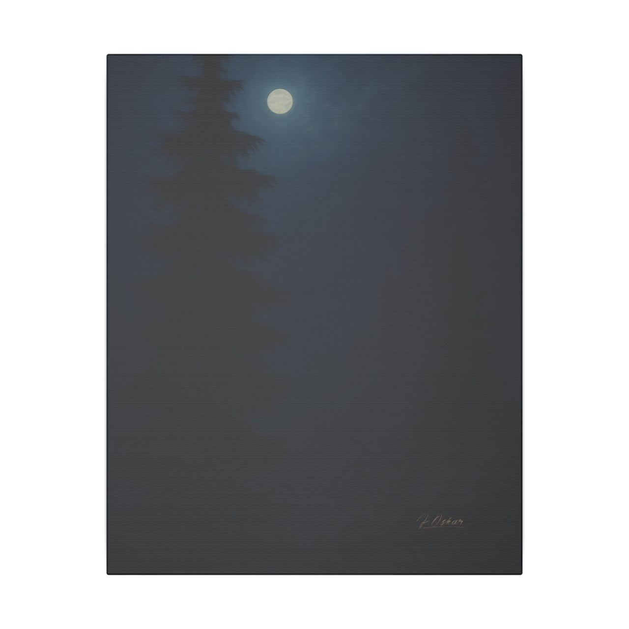 Majestic Mountain 66- Forest by Moonlight Canvas Art