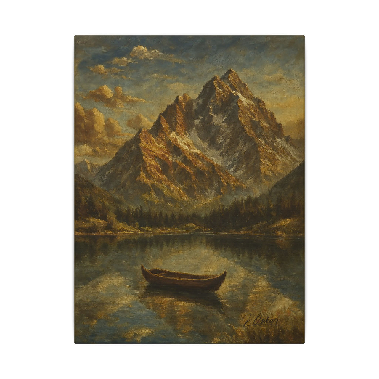 Majestic Mountain 2 - The Stillness Before the Journey Canvas Art