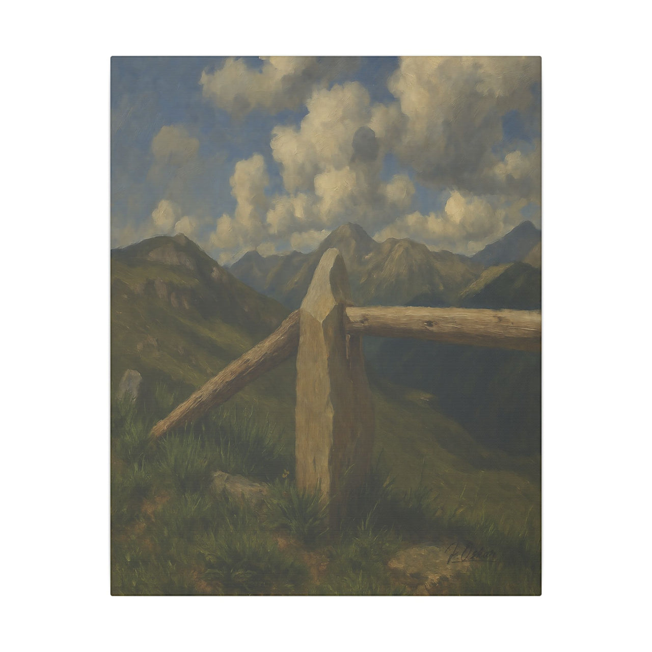 Majestic Mountain 78 - Summit Marker Canvas Art