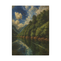 Majestic Mountain 18 - Reflections Before the Ascent Canvas Art