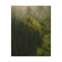 Majestic Mountain 38 - Mist Over the Hillside Canvas Art