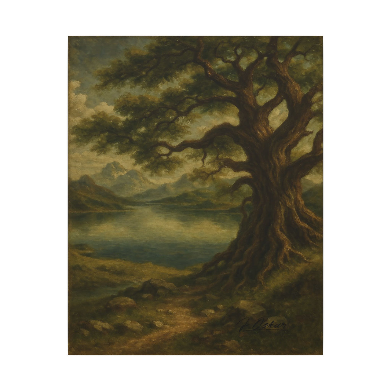 Majestic Mountain 26 - The Watchful Tree Canvas Art