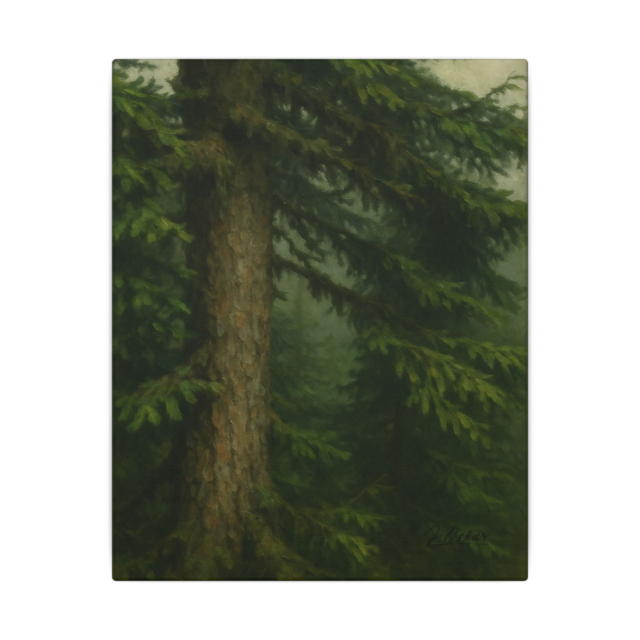 Majestic Mountain 62 - Trunk and Branch Canvas Art