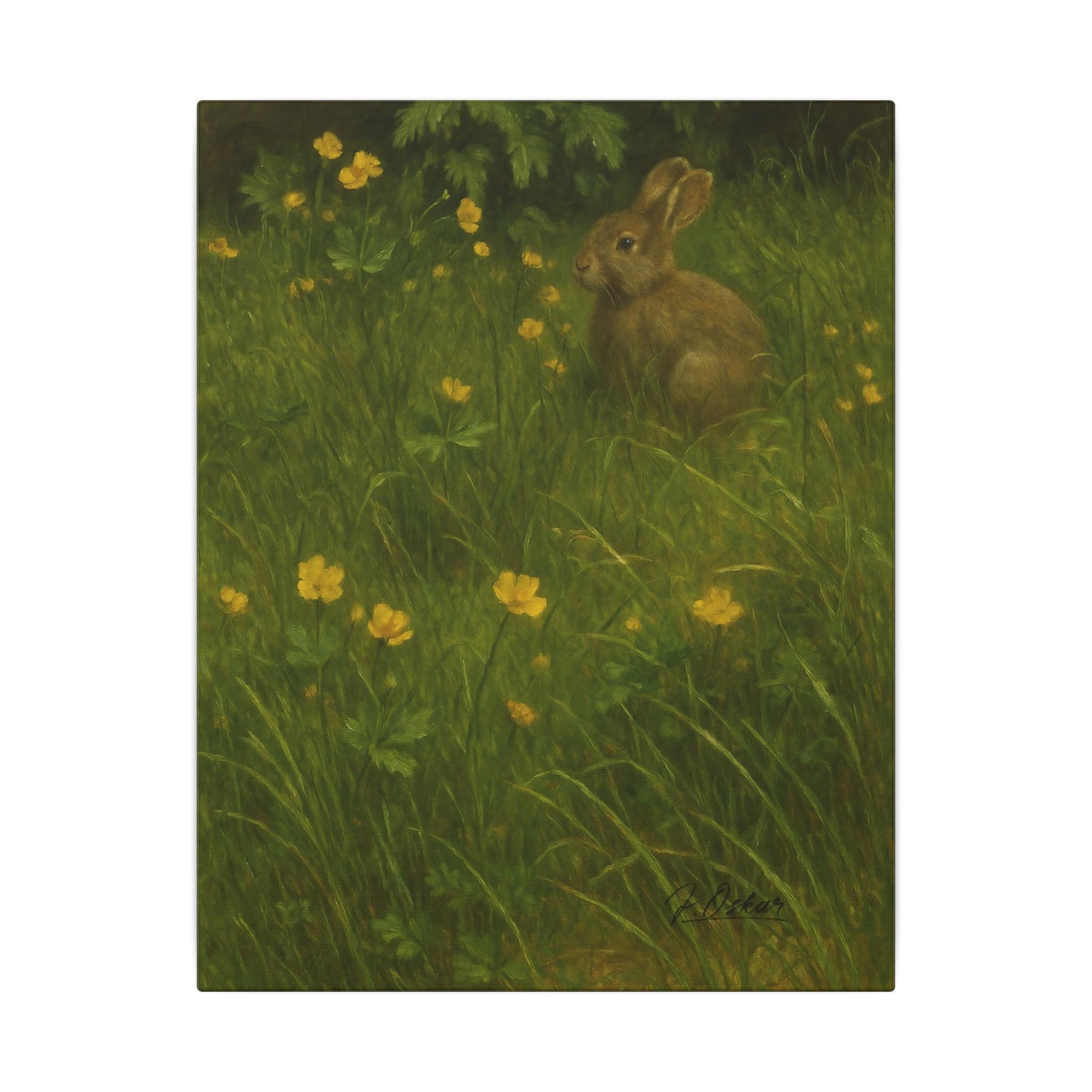 Majestic Mountain 36 - Among the Buttercups Canvas Art
