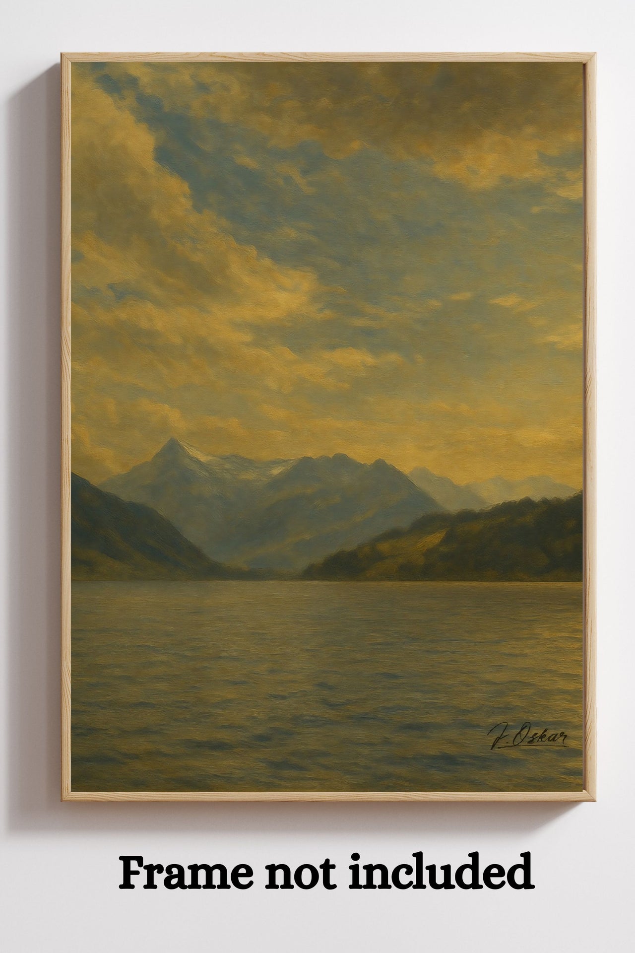 Majestic Mountain 14 - Evening Silence Canvas Art
