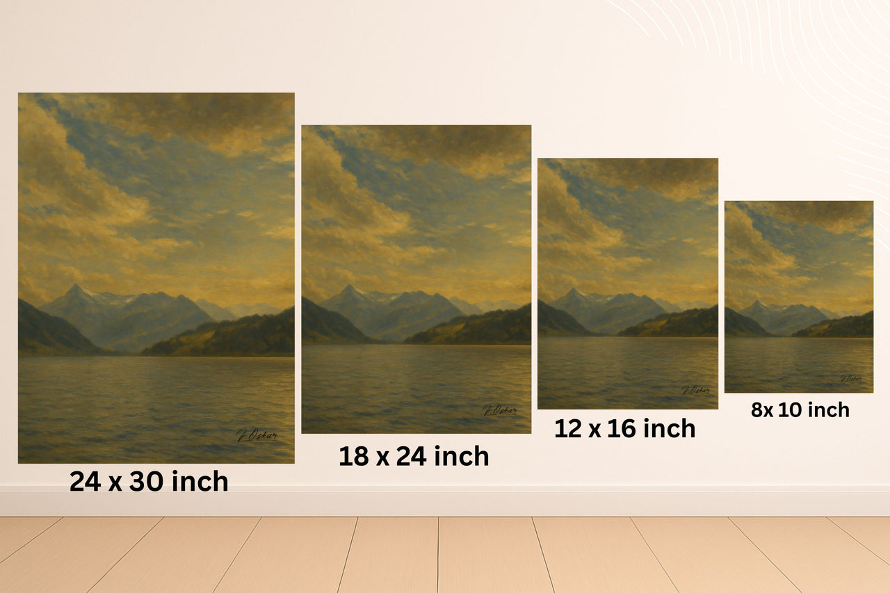 Majestic Mountain 14 - Evening Silence Canvas Art