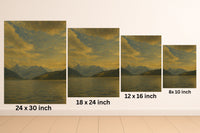 Majestic Mountain 14 - Evening Silence Canvas Art