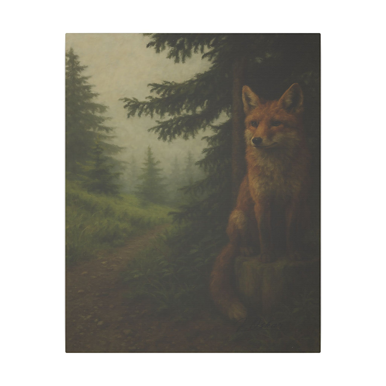 Majestic Mountain 32 - The Guide in the Mist Canvas Art