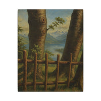 Majestic Mountain 23 - Between the Trees Canvas Art