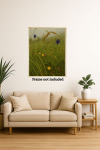 Majestic Mountain 54 - Wildflowers in the Mist Canvas Art